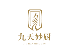 【九天妙廚】餐飲LOGO設計圖片創意欣賞,公司LOGO設計理念說明